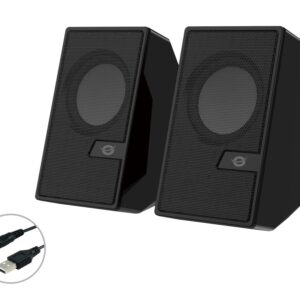 Altavoces Multimedia 2.0 Bluetooth NEGROS CONCEPTRONIC