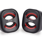 Altavoces Multimedia 2.0 USB Life Mini NEGRO/ROJO