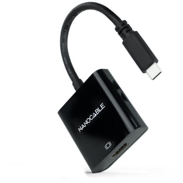Conversor USB-C a HDMI 4K NEGRO NANOCABLE