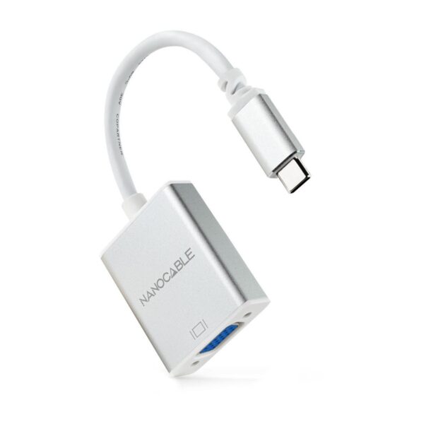 Conversor USB-C a VGA GRIS NANOCABLE