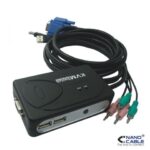 KVM USB 2PC con AUDIO NANOCABLE A111-0064