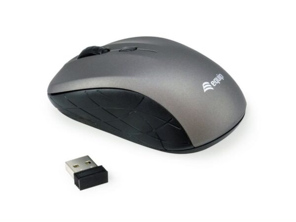 Raton Inalambrico USB 1600dpi EQUIP MINI GRIS