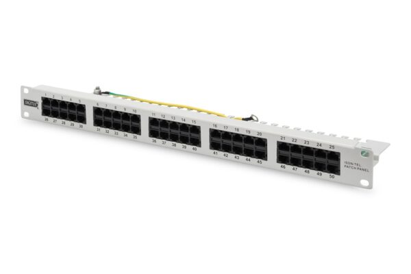 Panel Parcheo CAT3 50P Telefonia ISDN NEGRO