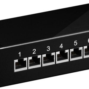Panel Parcheo Sobremesa CAT6  8P FTP NEGRO