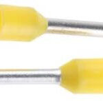 Puntera Hueca Aislada 0,25mm AMARILLO (100uds.)