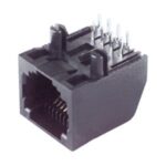Base RJ45 8P8C Extraplana Cto.Impreso Altura 12mm