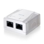 Roseta RJ45 Superficie UTP Cat5e 2 Tomas