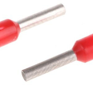 Puntera Hueca Preaislada 1mm ROJO (100 unidades)