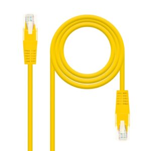 Latiguillo RJ45 Cat5e UTP CCA  0,5m AMARILLO NANOCABLE