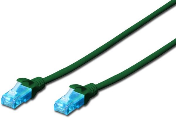 Latiguillo RJ45 Cat5e UTP CCA 0,5m VERDE