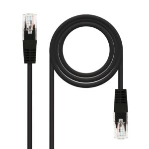 Latiguillo RJ45 Cat5e UTP CCA 2m NEGRO NANOCABLE