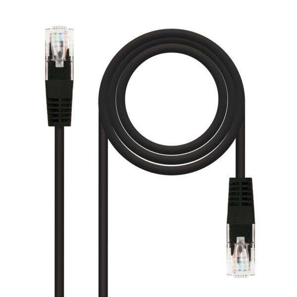 Latiguillo RJ45 Cat5e UTP CCA 2m NEGRO NANOCABLE