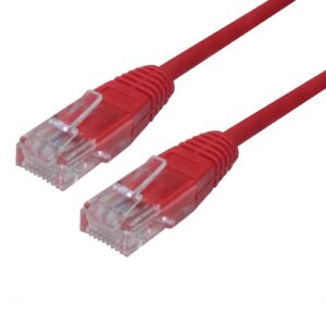 Latiguillo RJ45 Cat5e UTP CCA 2m ROJO