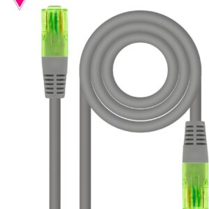 Latiguillo RJ45 Cat6 UTP AWG26 CCA 3m GRIS NANOCABLE