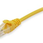 Latiguillo RJ45 Cat6 UTP CCA  0,25m AMARILLO EQUIP