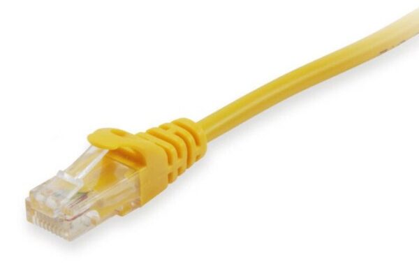Latiguillo RJ45 Cat6 UTP CCA  0,25m AMARILLO EQUIP
