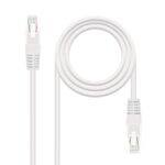 Latiguillo RJ45 Cat6 UTP CU 0,25m BLANCO NANOCABLE
