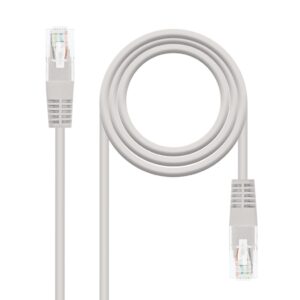 Latiguillo RJ45 Cat6 UTP CU 0,3m GRIS NANOCABLE