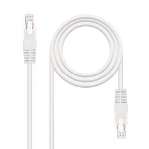 Latiguillo RJ45 Cat6 UTP CU 0,5m BLANCO NANOCABLE