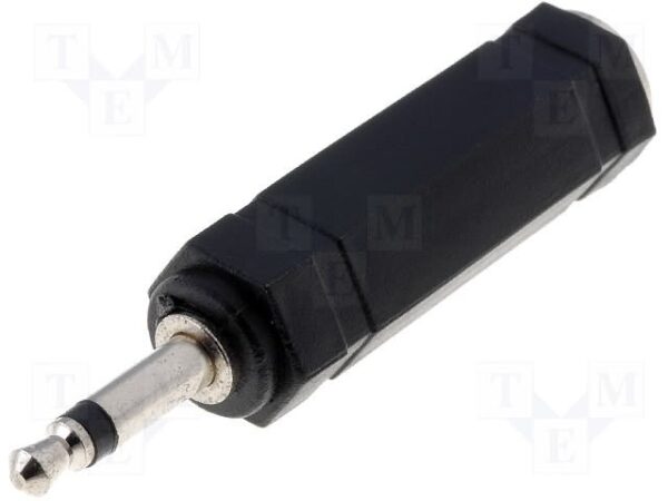Adaptador JACK 3,5 Macho Mono a JACK 6,3 Hembra Mono  13.200