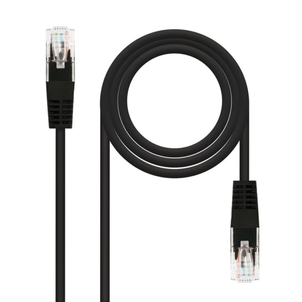 Latiguillo RJ45 Cat6 UTP CU 2m NEGRO NANOCABLE