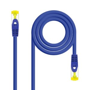 Latiguillo RJ45 Cat6a S/FTP CU LSZH 0,5m AZUL NANOCABLE