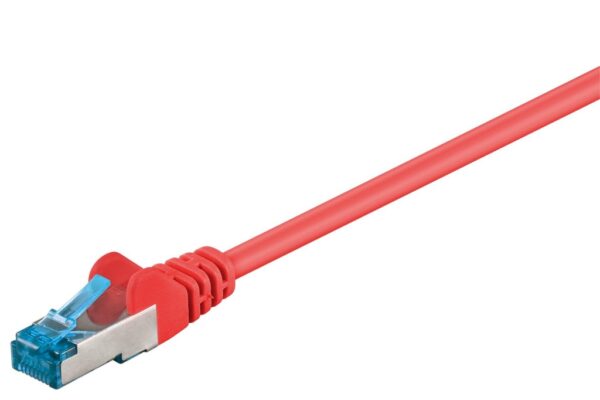 Latiguillo RJ45 Cat6a S/FTP CU LSZH 0,5m ROJO