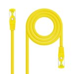 Latiguillo RJ45 Cat6a S/FTP CU LSZH 1m AMARILLO NANOCABLE