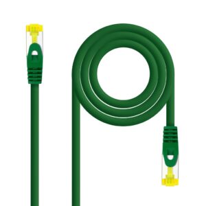 Latiguillo RJ45 Cat6a S/FTP CU LSZH 1m VERDE NANOCABLE