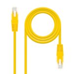 Latiguillo RJ45 Cat6a UTP CU LSZH 0,25m AMARILLO NANOCABLE