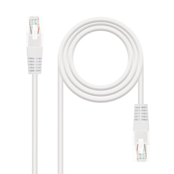 Latiguillo RJ45 Cat6a UTP CU LSZH 0,25m BLANCO NANOCABLE