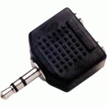 Adaptador JACK 3,5mm Macho a 2 JACK 3,5mm Hembra Estereo