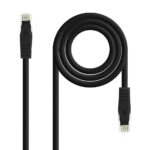 Latiguillo RJ45 Cat6a UTP CU LSZH 0,5m NEGRO
