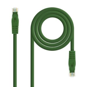 Latiguillo RJ45 Cat6a UTP CU LSZH 1m VERDE NANOCABLE