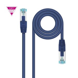 Latiguillo RJ45 Cat7 S/FTP CU 0,25m AZUL