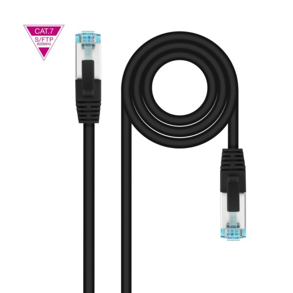 Latiguillo RJ45 Cat7 S/FTP CU 0,25m NEGRO
