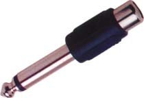 Adaptador JACK 6,3 Macho Mono a 1RCA Hembra