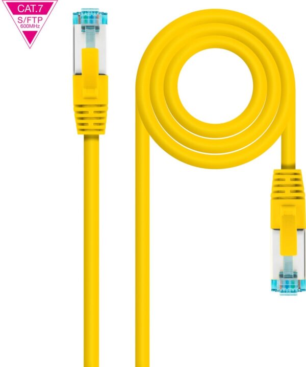 Latiguillo RJ45 Cat7 S/FTP CU 2m AMARILLO NANOCABLE