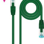 Latiguillo RJ45 Cat7 S/FTP CU LSZH 0,5m VERDE NANOCABLE