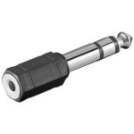 Adaptador JACK 6,3 Macho ST a JACK 3,5 Hembra ST