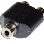 Adaptador RCA 1 Hembra a 2 RCA Hembra 3 Hembras