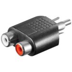 Adaptador RCA 1 Macho a 2 RCA Hembra