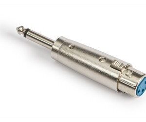 Adaptador XLR Hembra 3Pin a JACK 6,3 Macho Mono